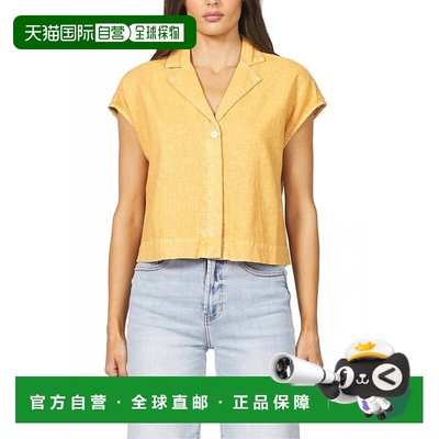 自营dear john denim橡木浅黄色克鲁兹纽扣衬衫 美国奥莱直发