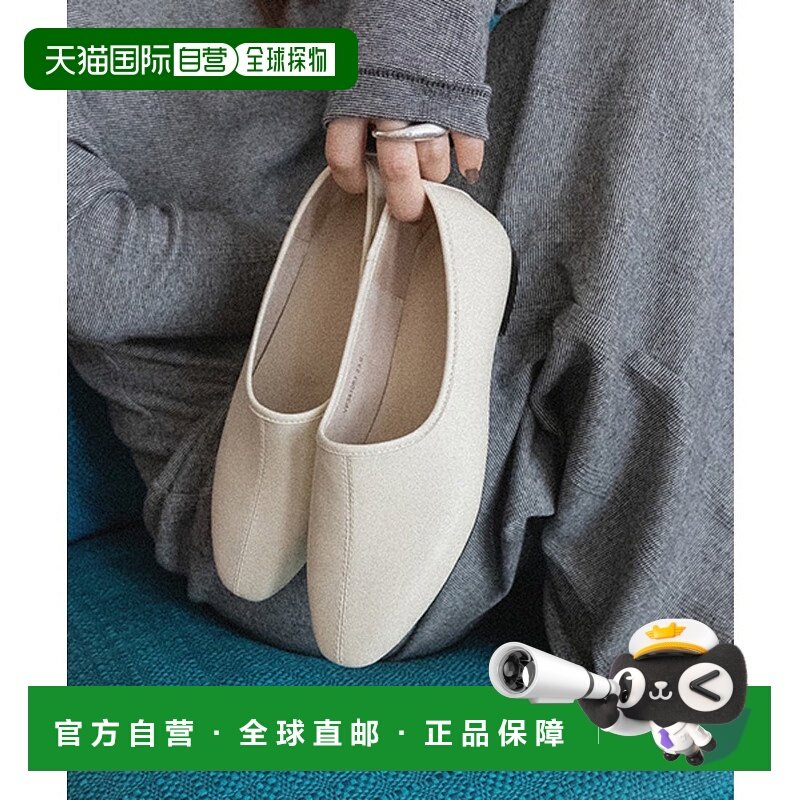 日本直邮RANDA A de Vivre 真皮方形头平底女鞋 RA041BW016583 黑