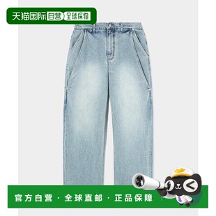 韩国直邮SATUR设计师款大气简约日常休闲个性牛仔裤SA22SSMP01LB