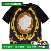 美 Foulard Cameo 自营Versace Top Silk Knit gold Wool black