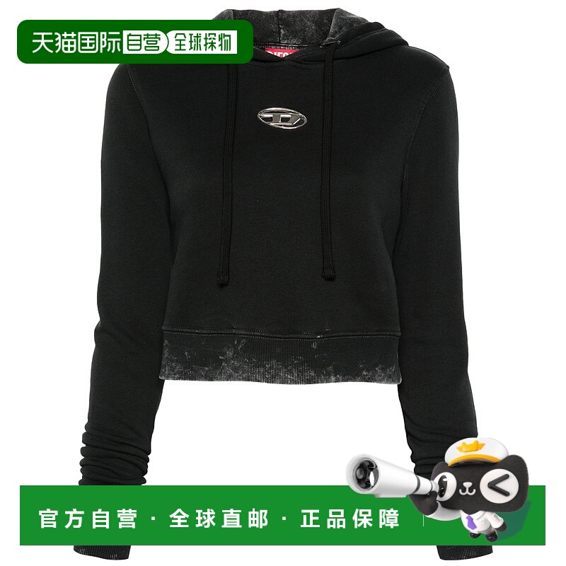 香港直邮DIESEL 女士针织毛衣 A144920IPAC900 CO 黑色针织衫