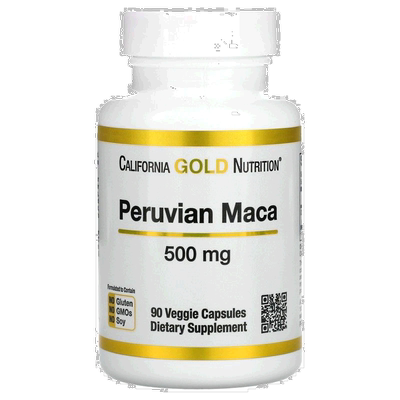 香港直发iHerb California Gold Nutrition有机玛卡根胶囊90粒