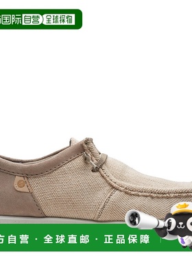 自营Clarks ShacreLite Moc in Brown Textile - natural combina