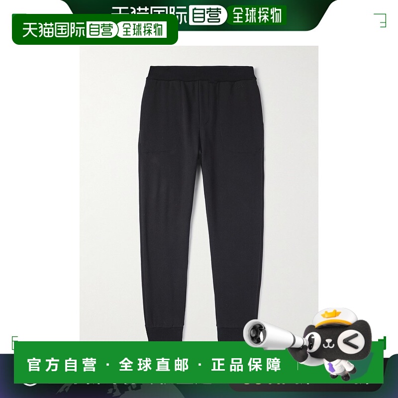 1h可退 香港直邮zegna 杰尼亚 男士 锥形Logo刺绣棉混纺针织运动