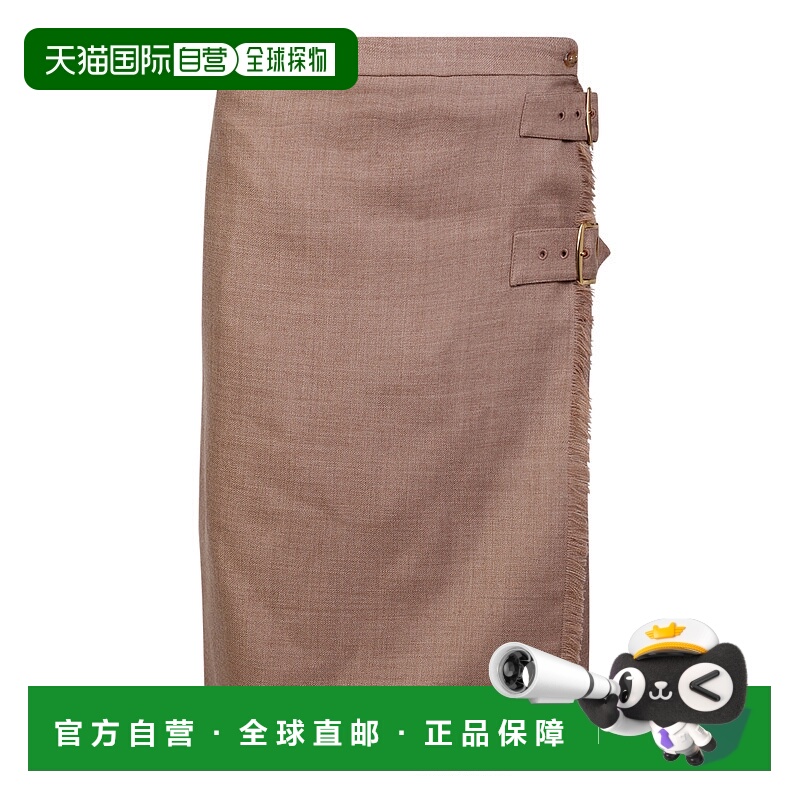 1h可退 香港直邮BURBERRY 女士半身裙 8061914B3561 AW2022 浅棕