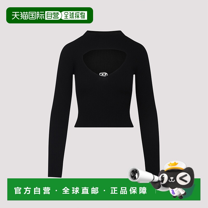 1h可退 欧洲直邮diesel 女士 运动衫卫衣长袖高领套头时尚针织衫