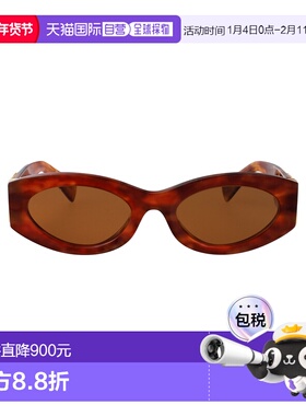 1h可退 香港直邮Miu Miu 缪缪 女士 雪茄色醋纤太阳眼镜 0MU11WS4
