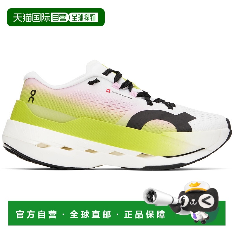 香港直邮潮奢 On 女士 白色 & 绿色 Cloudboom Max 运动鞋 3WF301