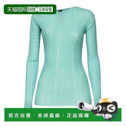 香港直邮PINKO 女士针织毛衣 1047661NDT65 AW2025 浅蓝色 Vallel