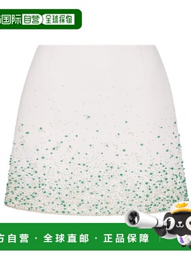 香港直邮Dior Dioriviera 迷你裙 441J92X1524迪奥直筒羊毛半身裙