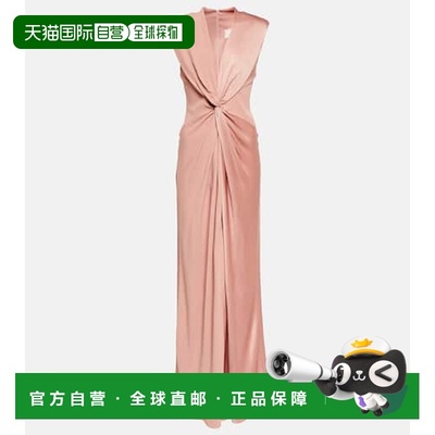 香港直邮MaxMara 麦斯玛拉 女士 Bridal Pilard 褶皱长款礼服睡裙