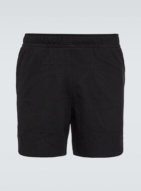 潮奢 Burberry 巴宝莉 男士 EKD 提花棉混纺短裤 001302