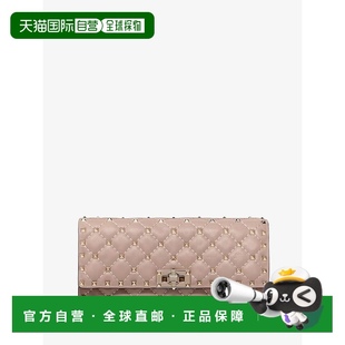 铆钉长钉皮革肩包 1h可退 女士 香港直邮Valentino ZW2B 华伦天奴