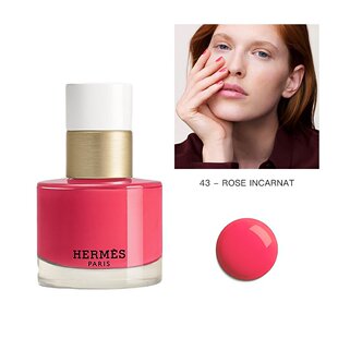 欧洲直邮Hermes爱马仕透亮指甲油15ml滋养指甲玫瑰粉色免烤时尚