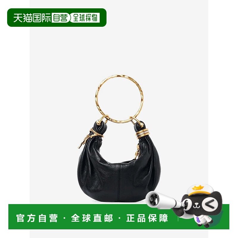 香港直邮CHLOÉ 女士单肩包 CH25US623P58GARRINCHACORAL001BLACK