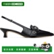 香港直邮aeyde Eyelet 女士 1h可退 黑色 Davina Slingback 中跟