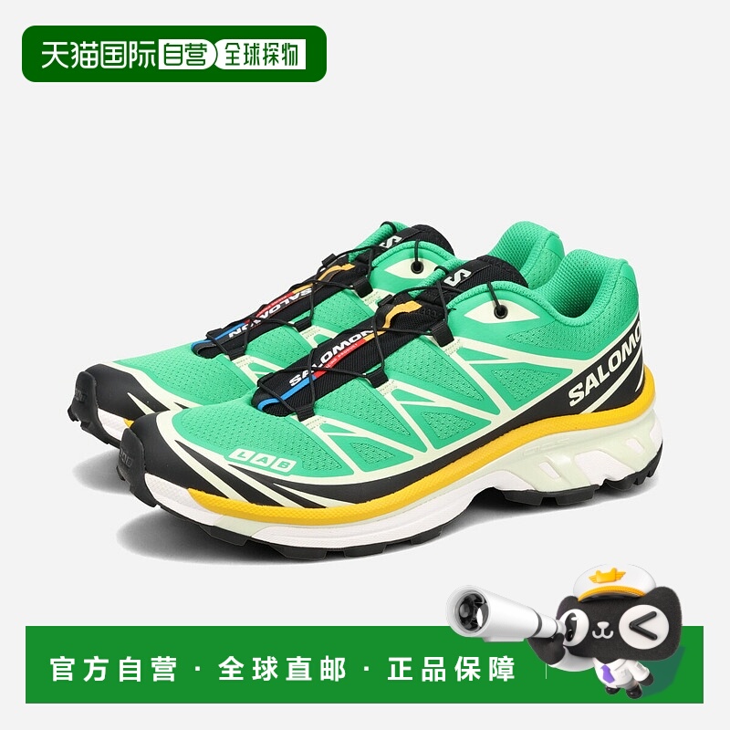 日本直邮SALOMON XT-6 男女士低帮运动鞋亮绿色/黑色/硫磺绿 (L47