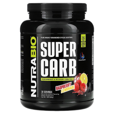 香港直邮Nutrabio Labs,Super Carb，树莓柠檬水味，1.8 磅（834