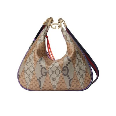 24SS Attache大号徽标单肩包 Women