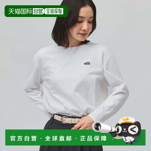 日本直邮New Balance 女士长袖T恤 徽章长袖T恤 WT62L1GZ 白色