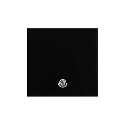 MONCLER 男士围巾 J20913C00017A9342999 CO 黑色 羊毛围巾