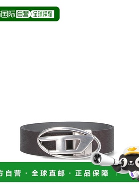 香港直邮DIESEL 男士腰带 X09812P4420H2334 SS2025 黑色