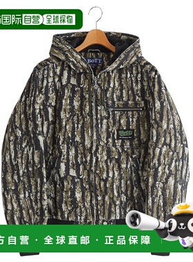 1h可退 日本直邮BOTT男装宽松连帽工装夹克 防风罗纹下摆 BOTT25A