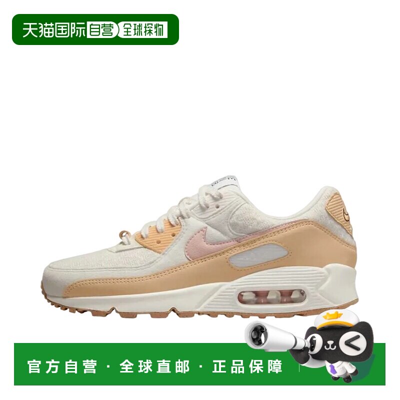 日本直邮Nike Air Max 90 可回收材料 织物皮革 低帮跑步鞋 男款