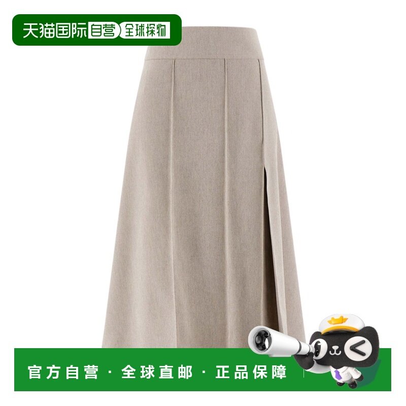 1h可退 香港直邮Salvatore Ferragamo 褶皱中长裙 13F774,女装/女士精品,半身裙,淘宝优惠券,粉丝福利购,淘宝优惠卷