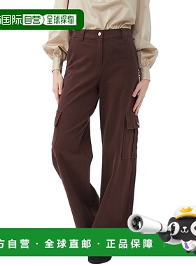 自营 Trina Turk Haden长裤 美国奥莱直发棕色休闲裤阔腿裤