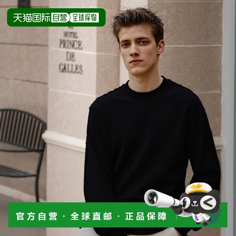 日本直邮Los Angeles Apparel 男士长袖 T 恤裁剪衫黑色 LosAngel