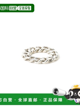 1h可退 日本直邮Bill Wall Leather 男士银925简约曲线链环指环 B