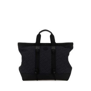 Moncler男士BlackcanvasTechshoppingbag手提包