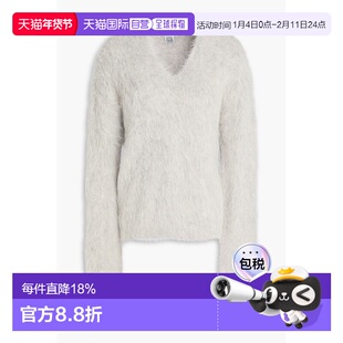 1h可退 香港直邮潮奢 toteme 女士 磨毛羊驼毛混纺毛衣 241WRT103