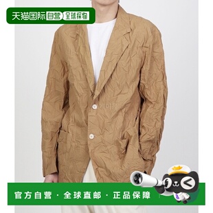 韩国直邮AURALEE 褶皱水洗 FINX 斜纹棕色夹克 男士 2024年春季 A