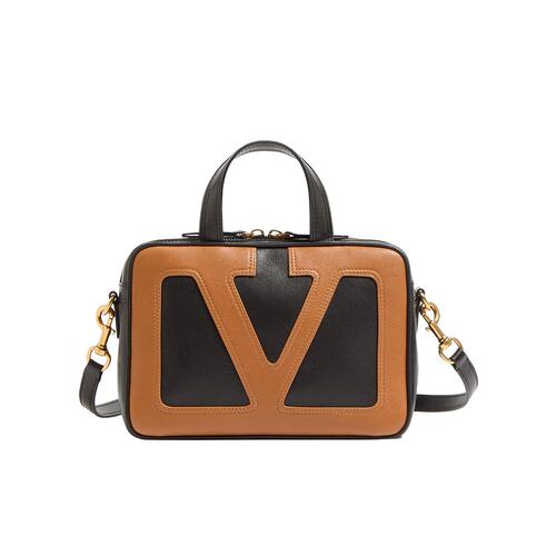 VALENTINO 女士手提包 WB0R73PTJRFA CO 咖啡色 拉链斜挎包