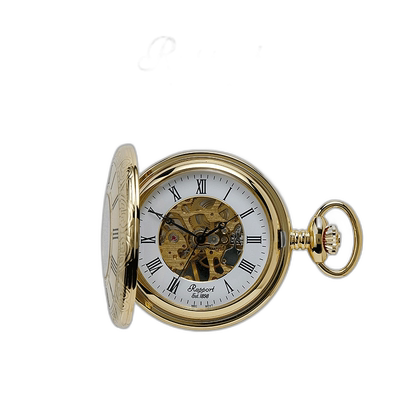 香港直邮Rapport英国怀表17 Jewels镀金镀银机械怀表复古翻盖经典