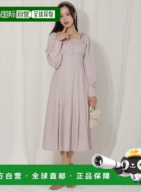 1h可退 日本直邮WILLSELECTION 女士肩部蝴蝶结细褶摆裙 20082515