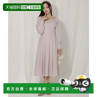 1h可退 日本直邮WILLSELECTION 女士肩部蝴蝶结细褶摆裙 20082515