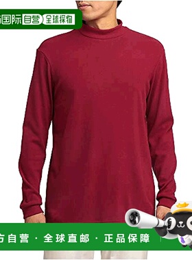 【日本直邮】Mizuno美津浓男式高尔夫半高领打底长袖衫L红色 E2MA