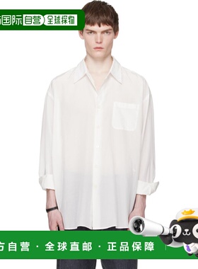 1h可退 香港直邮Our Legacy 男士 白色 Borrowed 衬衫 M2262BCWWh
