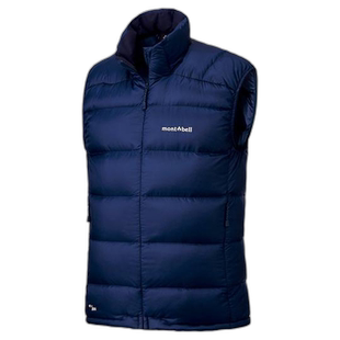 1h可退 日本直邮Montbell 轻薄羽绒背心 男士保暖防风防静电 800F