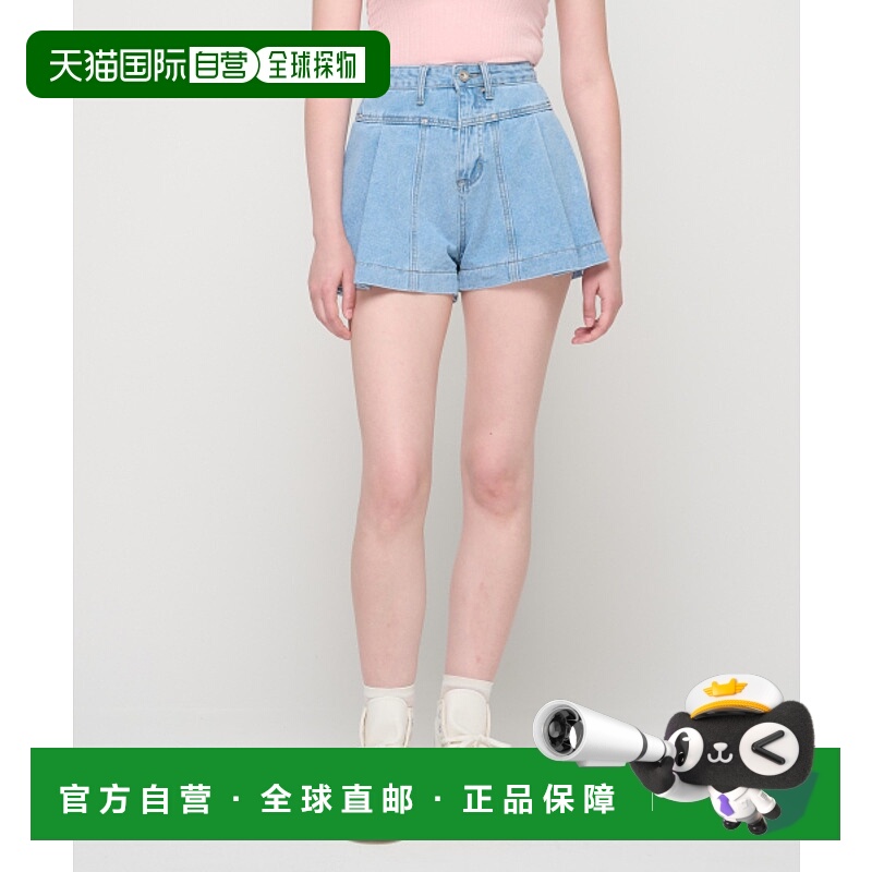 韩国直邮ROIDESROIS 女士短裤RD24D6101 A-Line Pintuck Denim Sho