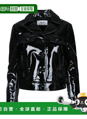 1h可退 香港直邮Celine 思琳 女士 直筒皮夹克 2EL09842A