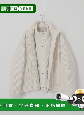 1h可退 日本直邮Deux Allures 男女同款 宽松短款连帽中棉夹克 双