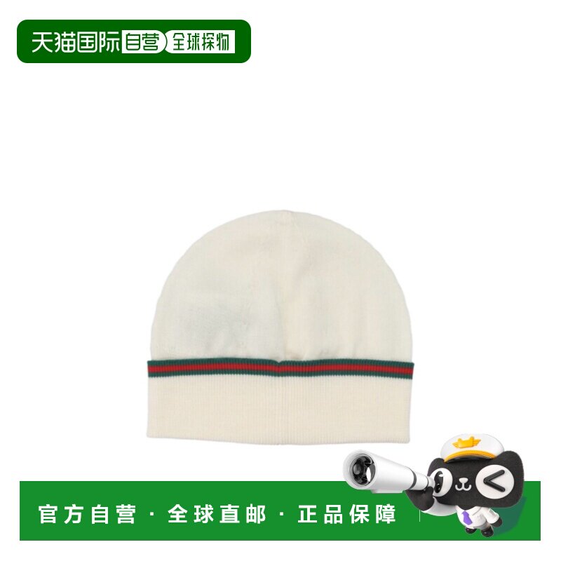 香港直邮GUCCI 男童帽子 8289153K2069166 AW2025 白色针织帽图片