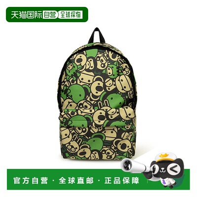 1h可退 日本直邮A BATHING APE 男女同款MILO图案大号背包 AL2018