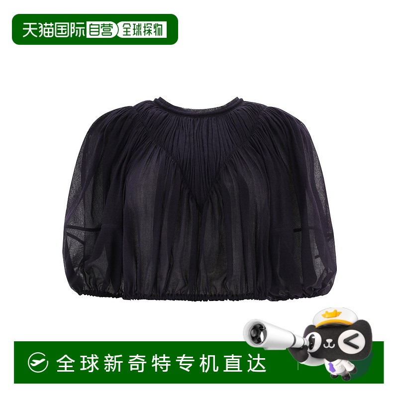 香港直邮Chloe长袖褶皱罩衫 C22SHT01061