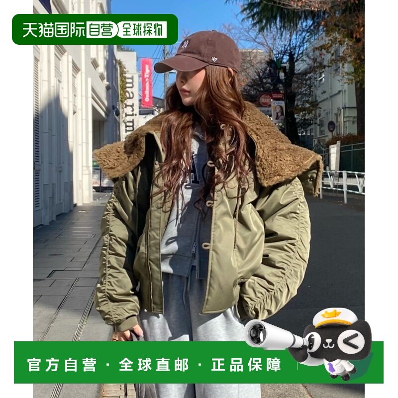 日本直邮Ray Cassin 女装 N2B外套 宽松半拉链大翻领设计  RCN105