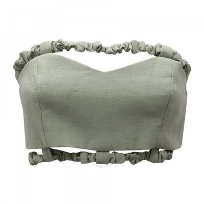 Ganni 女士 Green Bay Suiting 无肩带短款上衣 F6994 6473 793